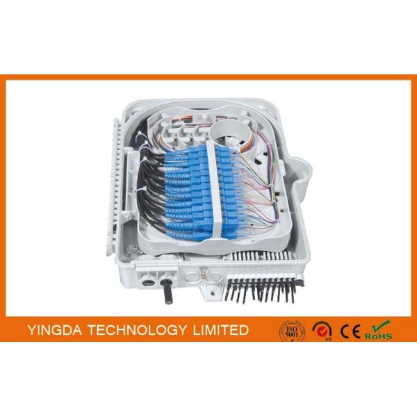 24 Cores Fiber Optic Distribution Box For Uncut Cable , Mid Span Access FTTH Fibre Splice Box