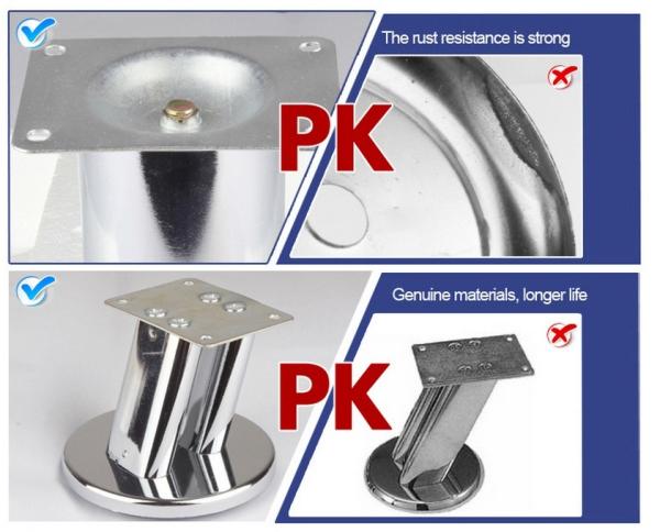 55mm high hollow out furniture legs silver metal sofa legs SL-098