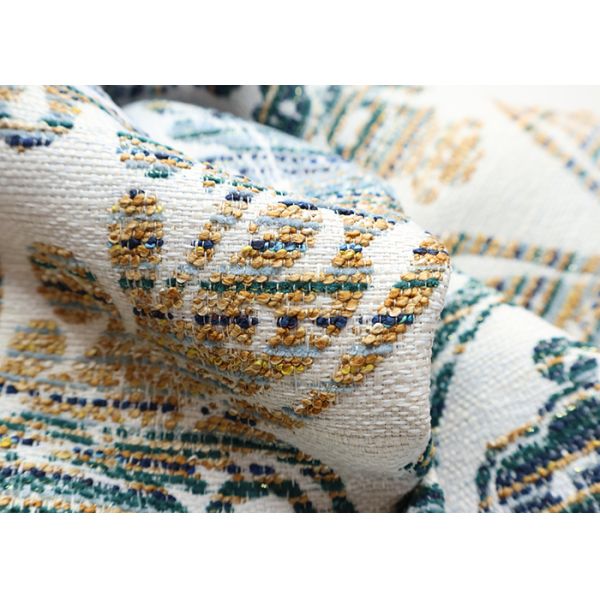 Palace Style Gradient Jacquard Fabric With Gold Thread For Sofa Cover