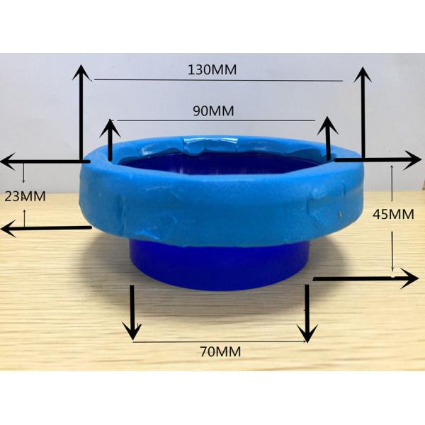 Rubber Mud Plumbing Toilet Seal Flange , Bottom Mounted Perfect Seal Toilet Wax Ring