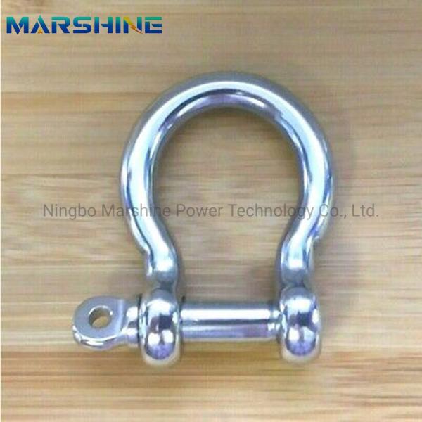 Aerial Cable Stainless Steel D Shackle Heavy Duty 5mm