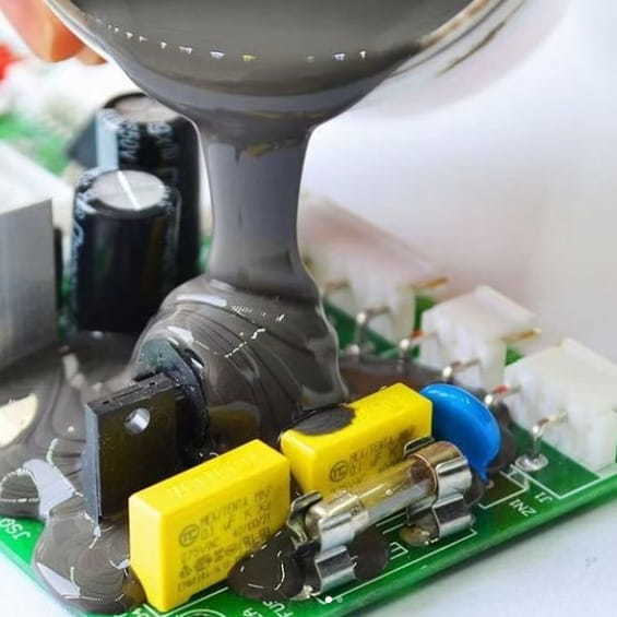 Composé d'encapsulation en silicone thermiquement conducteur pour électronique industrielle, gel haute température