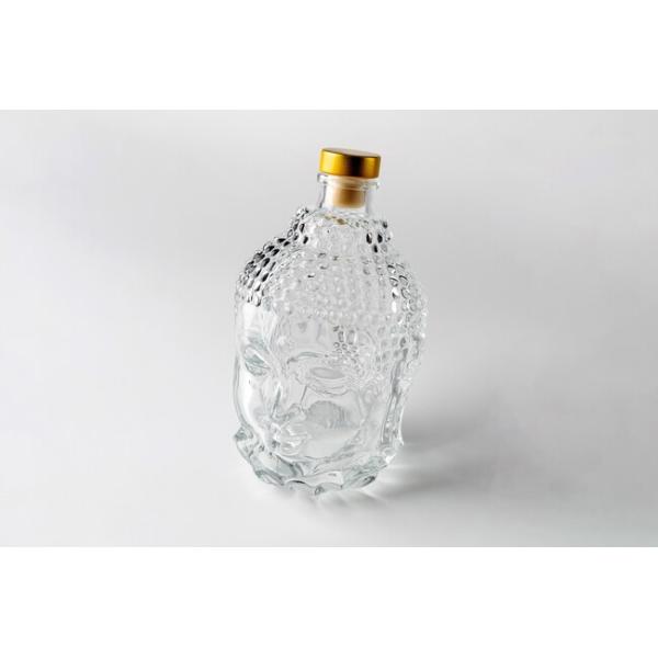 Lead Free 770ML Engraved Crystal Whiskey Decanter Personalized 27oz Buddha Head