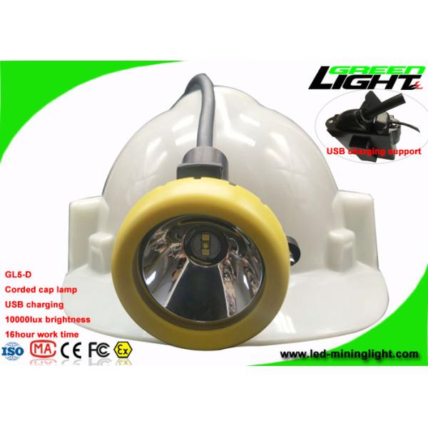 1.67W 10000 Lux Underground Coal Mining Lights With Low Power Warning Function