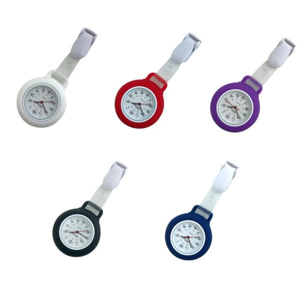 Promotional Clip Silicone Nurse Watch Pocket Watch Logo Customized