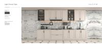 Waterproof PET Custom Made Kitchen Cabinet Systems For Apartments