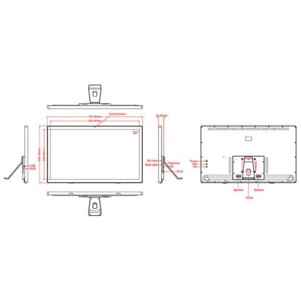 32 Rom разрешения 16GB экрана 1920x1080 Signage полный HD цифров планшета Линукса андроида дюйма