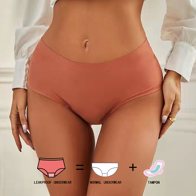 Санитарные многоразовые Knickers трусов периода плюс размер 4 слоя безшовного высокой талии течебезопасное