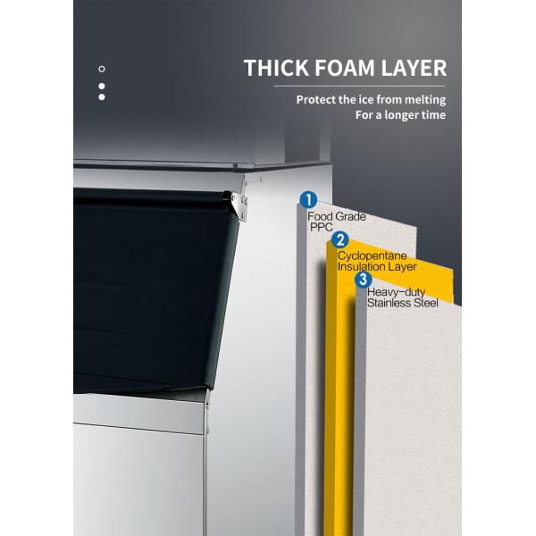 Máquina de acero inoxidable mediana de la fabricación del cubo de hielo con la producción de 1 tonelada/día