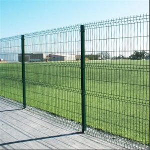 Galvanized + Powder Coated 3D Curved Fence with 50x100mm Mesh Size and Modular Structure for Secure Outdoor Enclosure