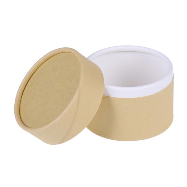 Vente en gros à prix réduit Boîtes d'emballage de tubes en papier kraft brun recyclé pour les bougies