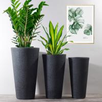 Plantadores internos dos grandes plantadores exteriores dos potenciômetros da planta de Clay Pots Garden Pots Resin da fibra dos plantadores