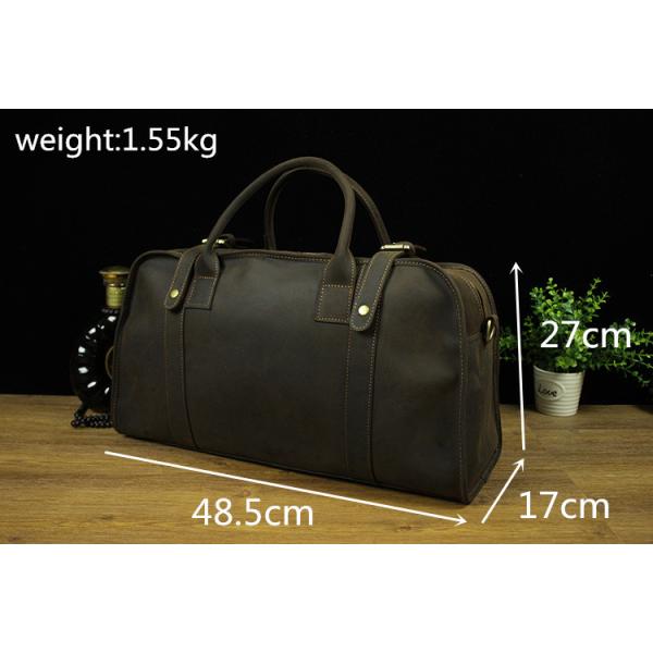 Реальная сумка багажа кожи лошади кожаных вещевых мешков сумасшедшая для перемещения LB02