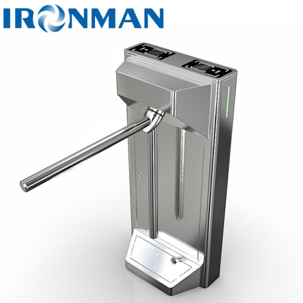 SUS304 Housing Material Two-Arm Turnstile Pedestrian Security Gate System with Alarm Function