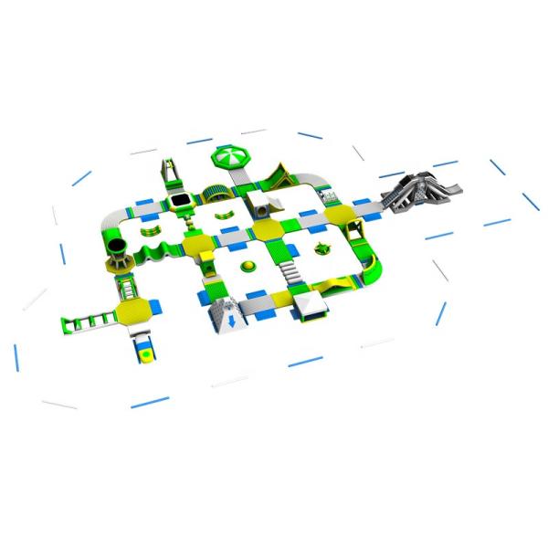 Commercial Outdoor Inflatable bounce house Water float Slides trampoline equipment water aqua park