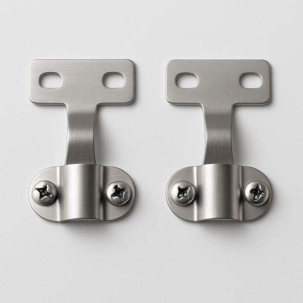 Stainless Steel Mounting Clips – Heavy-Duty Fastening Brackets for Panels, Cabinets, and Equipment, Surface Mount Clamps with Screws