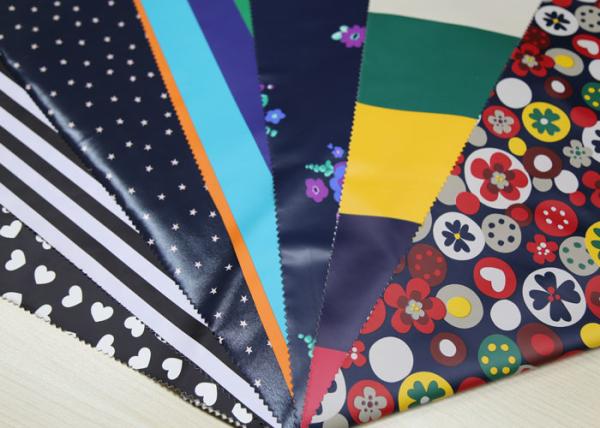 Surface Printed Garment Leather Fabric 0.45 Mm Thickness High Elasticity