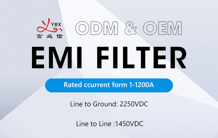 Сила DC 2250VDC конвертера фильтра EMI 50A высокой эффективности трехфазная