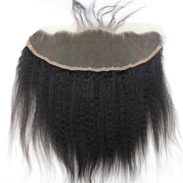 Расширения 100% волос Ремы закрытия шнурка 13кс4 Яки Кинкы прямые для чернокожих женщин