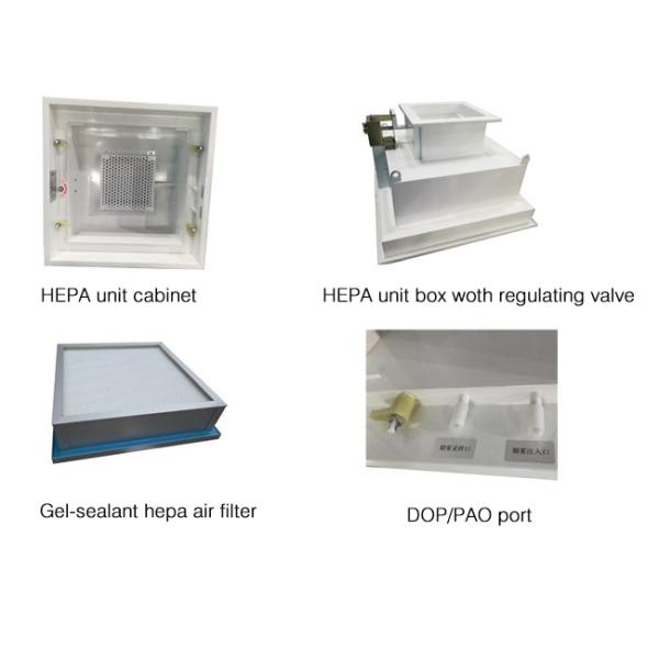 Custom Gel - Seal HEPA Filter Box With DOP Detection Port 2 Years Warranty