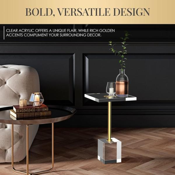 Knock Down Design Clear Acrylic Coffee Table Lucite End Table OEM ODM