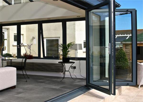 Soundproof Commercial Aluminium Doors , Interior Aluminium Sliding Patio Doors