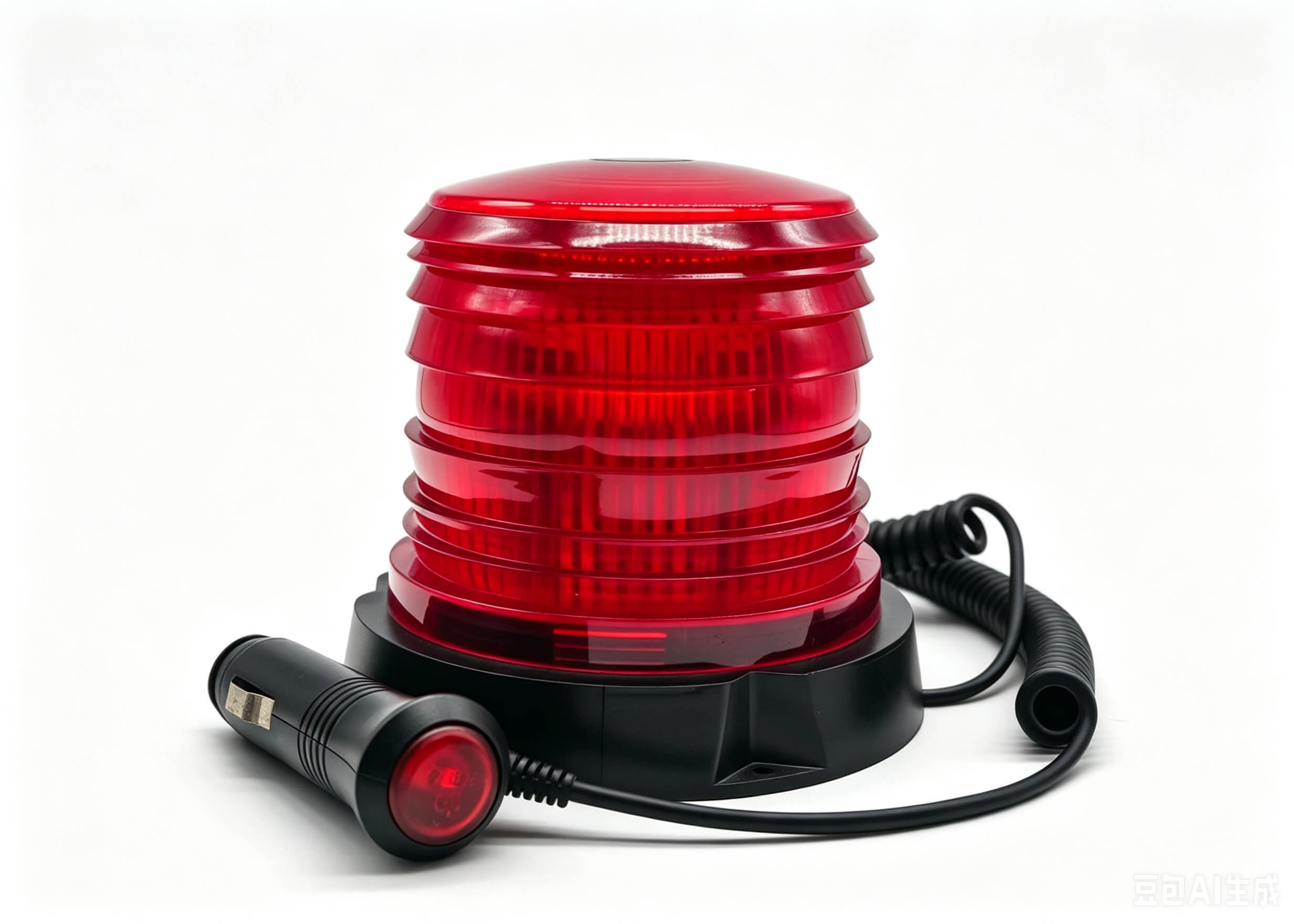 RD-204-48B Red Industrial Vehicle LED Warning Light Magnetic Mount