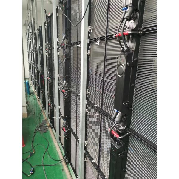 Стена дисплея СИД стекла ПХ10.4мм гибкая прозрачная строя зафиксированное работая долгое время