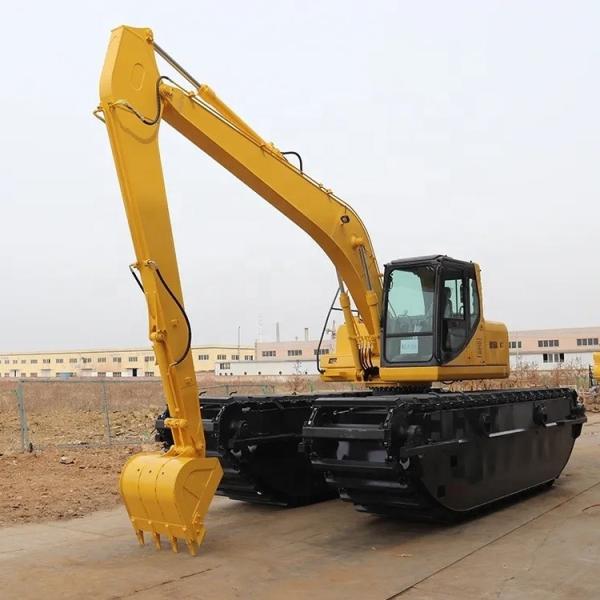 Amphibious Excavator Pontoon Undercarriage Chassis Swamp Excavator Parts