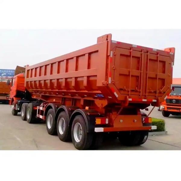 Standard 28ton Self-dumping Semi Trailer for Construction Rubbish Sand Stone Transport