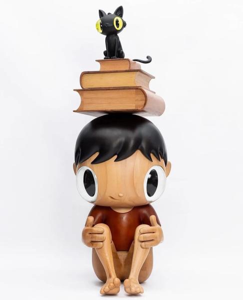 Ashtree Pine Modern Wood Wall Sculpture , Large Wooden Art Statue