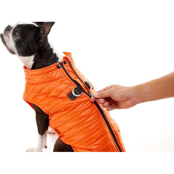 Adjustable Waistband Glow-in-the-Dark Dog Clothes Winter Jacket