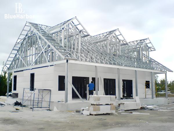 Durable Light Steel Prefab Houses / Prefab Steel Frame Building​