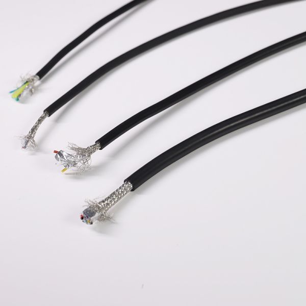 Source factory PUR high flexibility shielded drag chain cable TRVV23456 core industrial robot cable customization