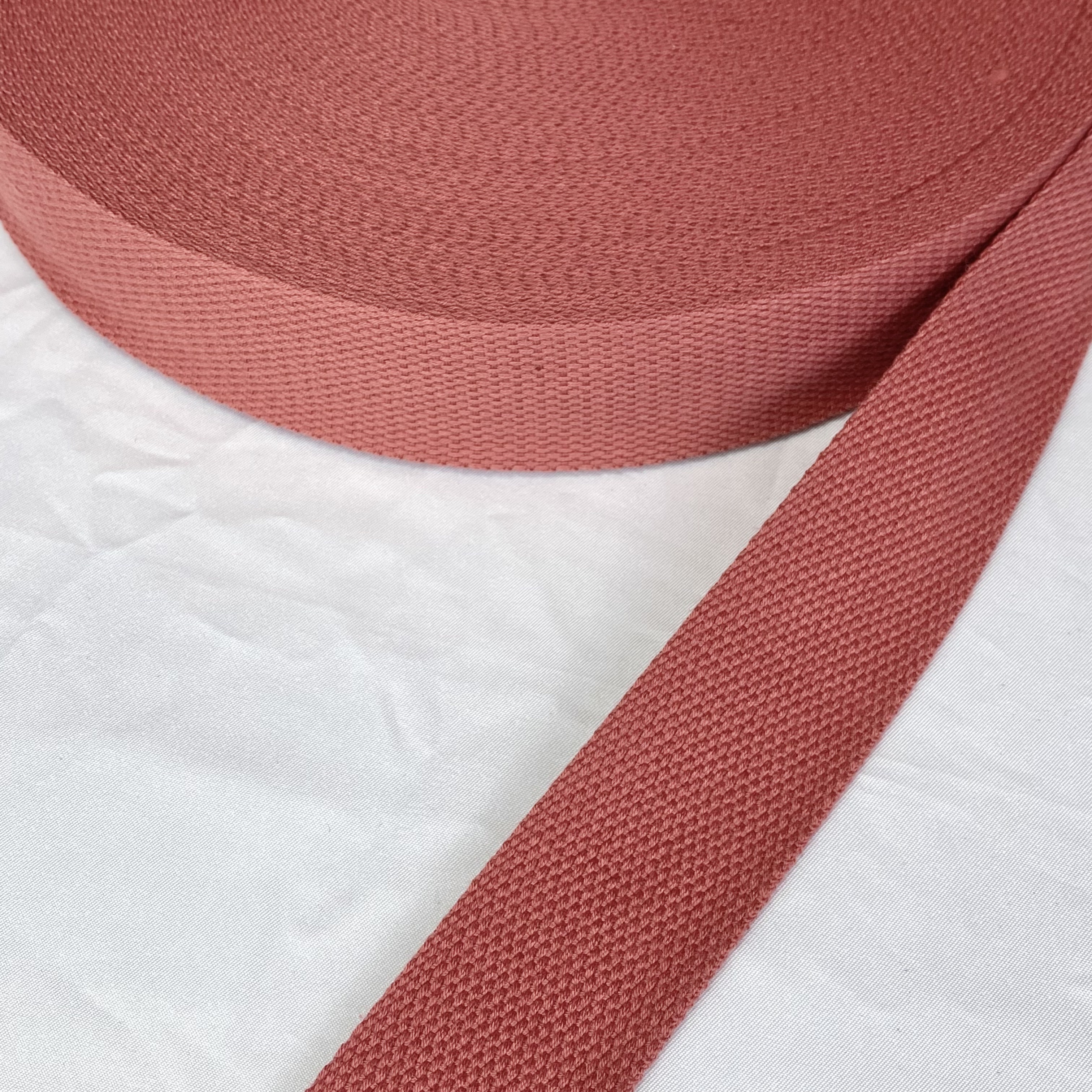 Soft bead Polyester-cotton webbing in a variety of colors Dupont Tote bag strap Textiles