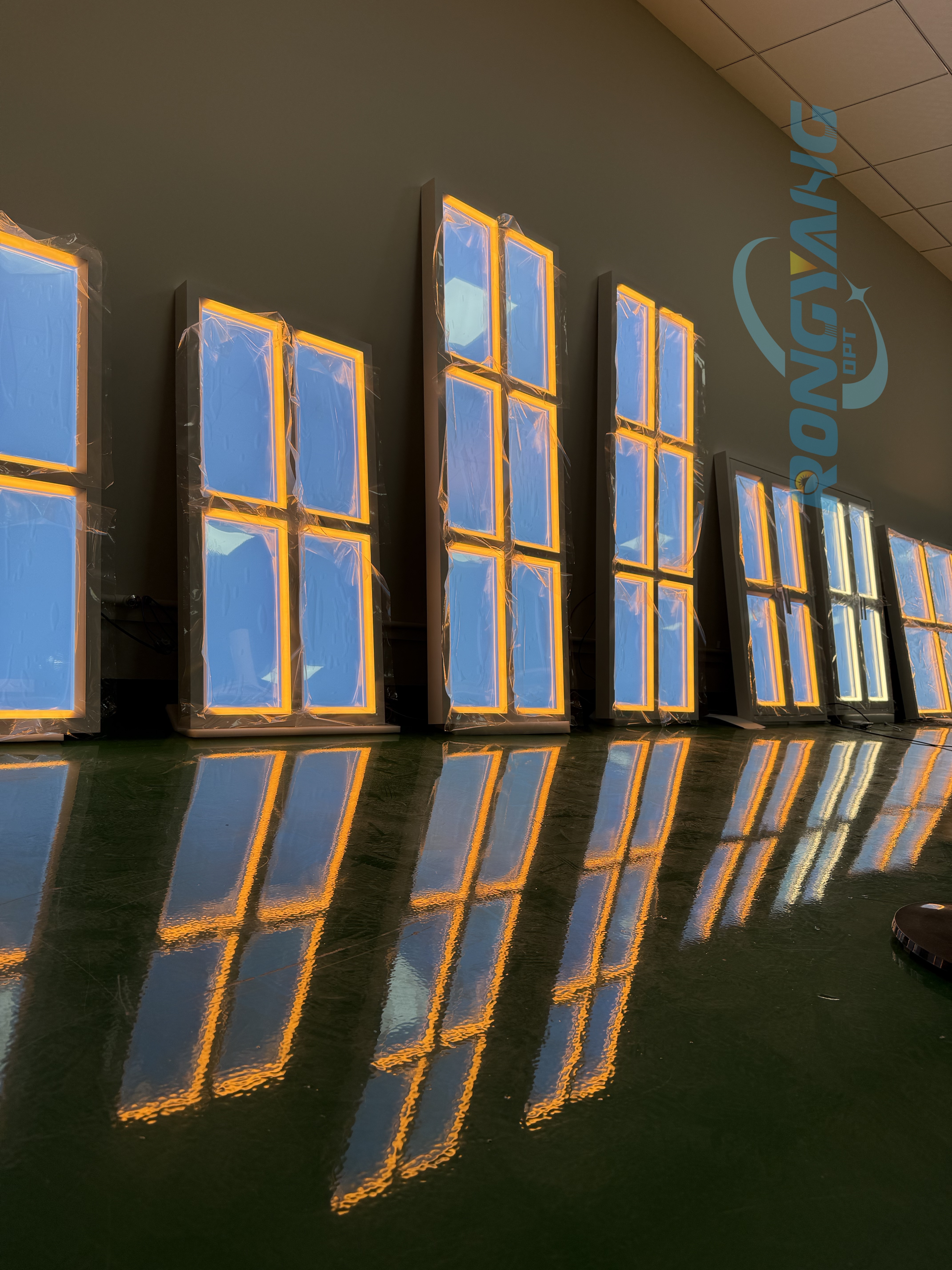 Custom Size Artificial Skylight with DALI & Remote Control and 50,000h Lifespan for Circadian Lighting