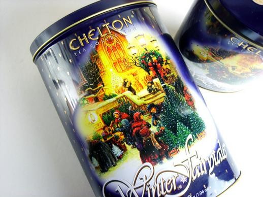 Holiday Black Wine Gift Oval Tin Box , Aluminum Tins With Lids HACCP