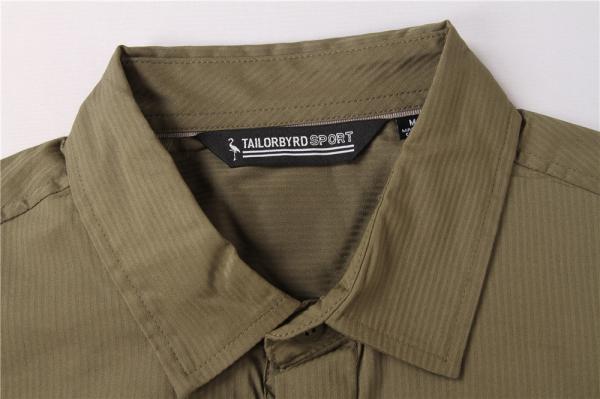 Solid Color Business Men'S Casual Stretch Shirts 59% Cotton 35% Nylon