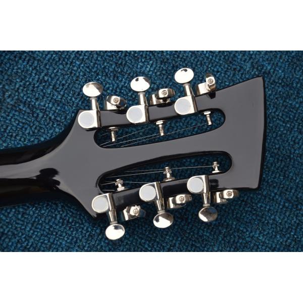 Musical instrument professional electric guitars rickenback guitar 12 string black solid body rickenback jazz guitar