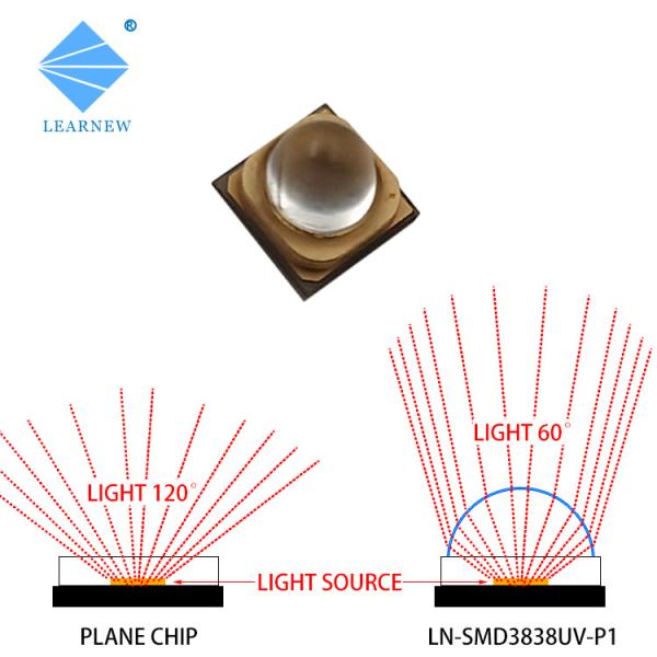 3D impressora 3535 3838 6868 microplaqueta UV 365nm 385nm do diodo emissor de luz de UVA 10W 50W 100W 200W 300W