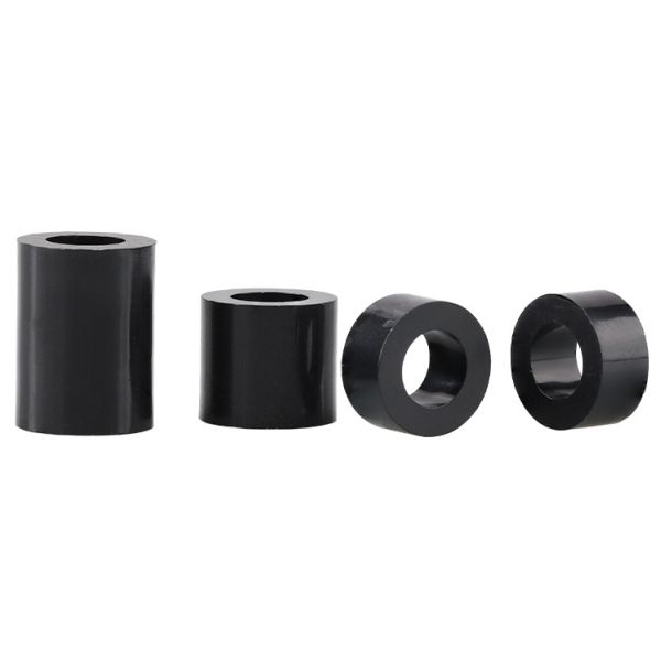 Hollow Cylindrical ABS Plastic Nylon Spacers Impact Resistance White Black Color