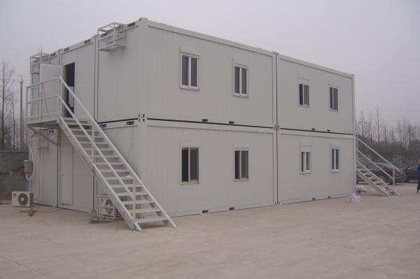 Resistente ao vento Flat Pack Site Cabins Detachable 20ft Office Container House