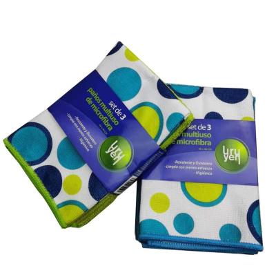 toalha de prato de múltiplos propósitos de 16x16in Microfiber
