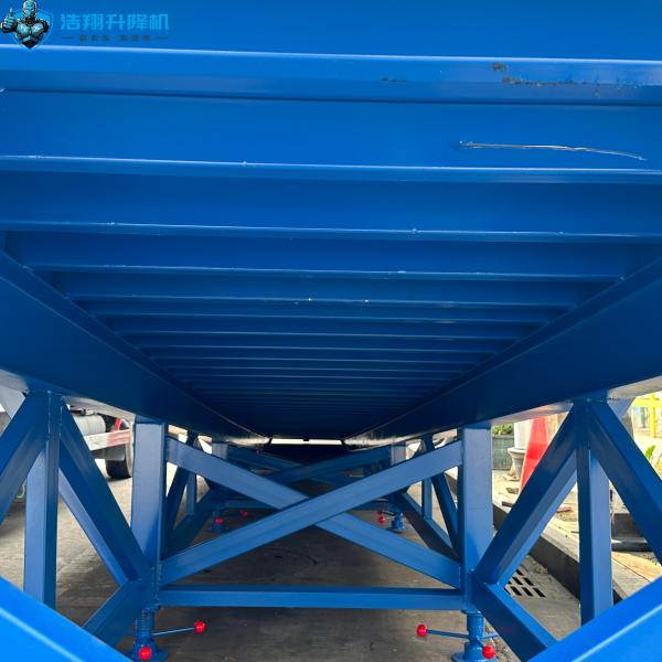 10t CE /ISO Blue Portable Container Loading Unloading Hydraulic Mobile Yard Ramp Made in China
