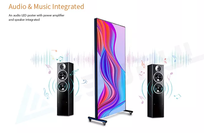Крытый дисплей плаката пола P2 цифров для зеркала 3840Hz рекламы магазина освежает WIFI