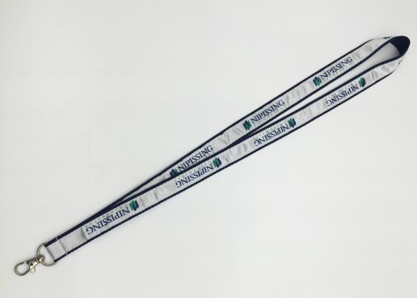 Customized logo hot sale satin  ribbon silk screen lanyards for wholesale