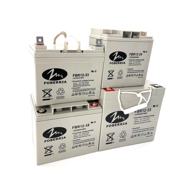 330x171x214mm Gray Solar Lead Acid Battery Deep Cycle Battery For Solar System