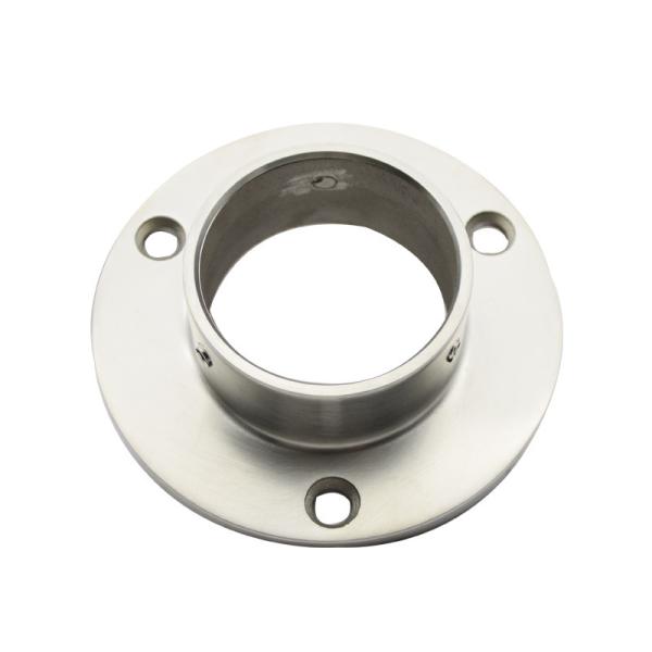 Stainless steel 304 pipe flange base in 2 for rail satin finishing 50.8mm, mirror available