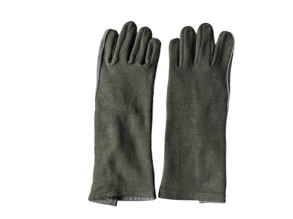Tactical Full Finger Leather Gloves Slip Resistant Brown