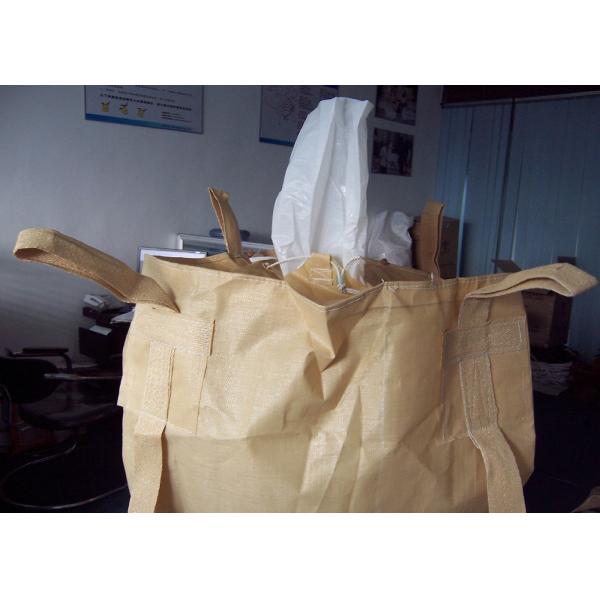 2200LBS U Panel Empty Bulk Bags , Sand / Cement / Soil Packing Jumbo Bags